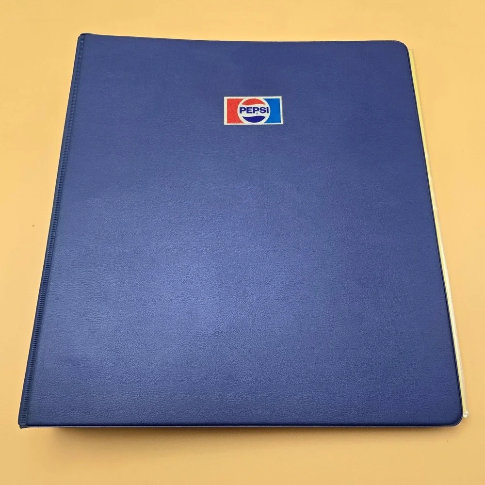 BEAMAN PEPSI Fountain‎ Beverage Sales Manual Binder Original 1988 Vintage